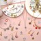 SANNIX 350Pcs Charm for Jewelry Making, Assorted Gold Enamel Charms, Mixed Bulk Antique Gold Tibetan Silver Jewelry Bangle Charm Pendants for Bracelet Necklaces Earrings Making Supplies